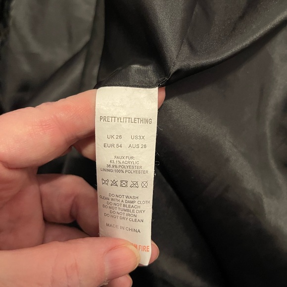 Shabby Chic Women’s Shag coat in black - Picture 8 of 9